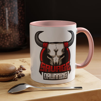 Savage Drumming Accent Coffee Mug | 11 & 15oz |