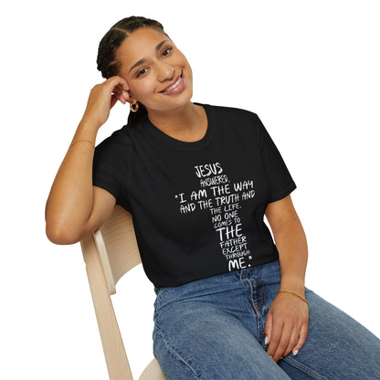 Christian Tee - Inspirational Quote Shirt, John 14:6