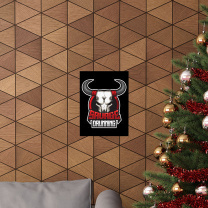 Savage Drumming Matte Vertical Poster