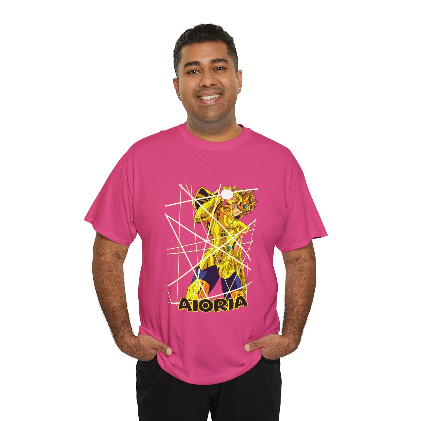 T-Shirt Aioria Anime Character Design