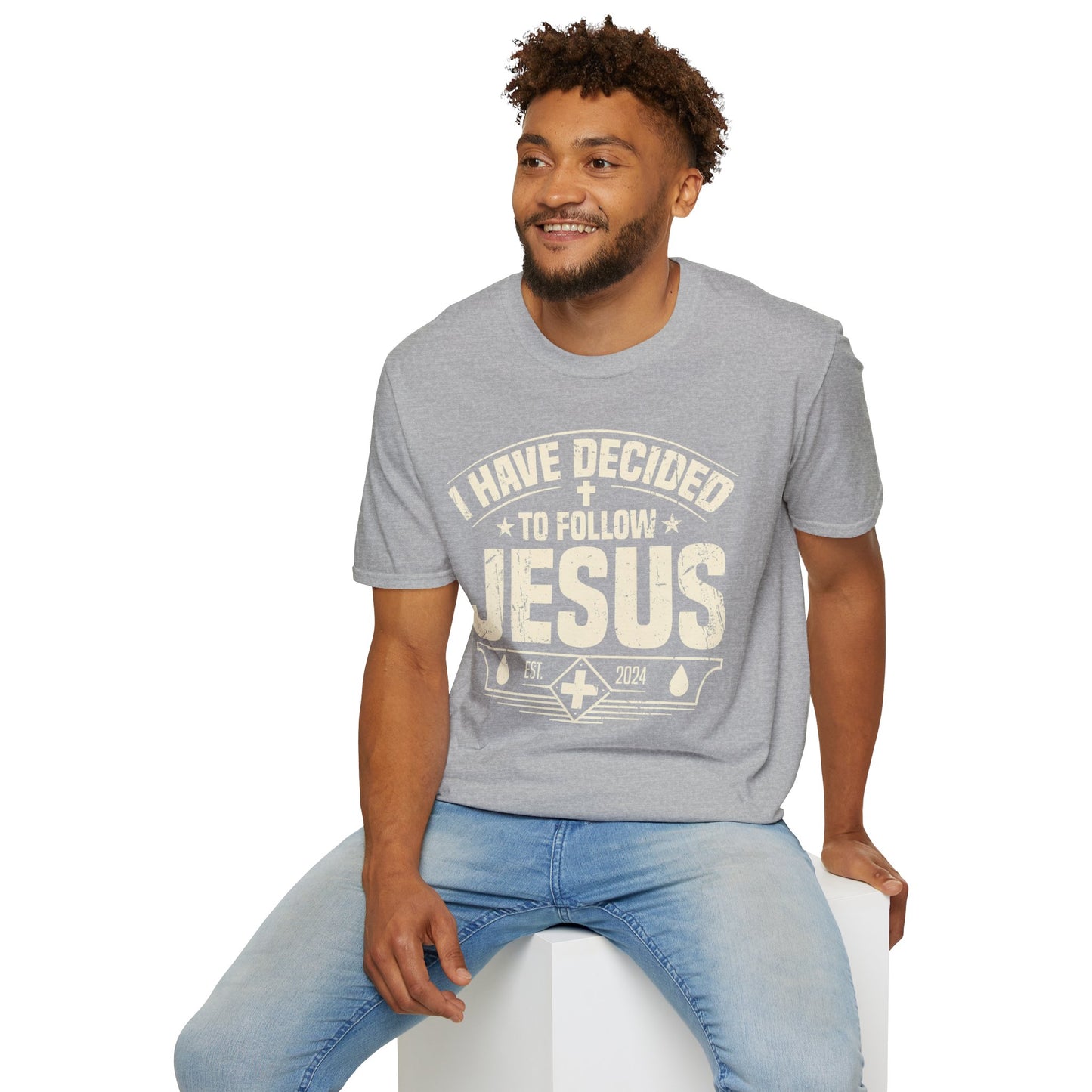 Faith Inspirational T-Shirt - 'I Have Decided to Follow Jesus', Unisex Tee