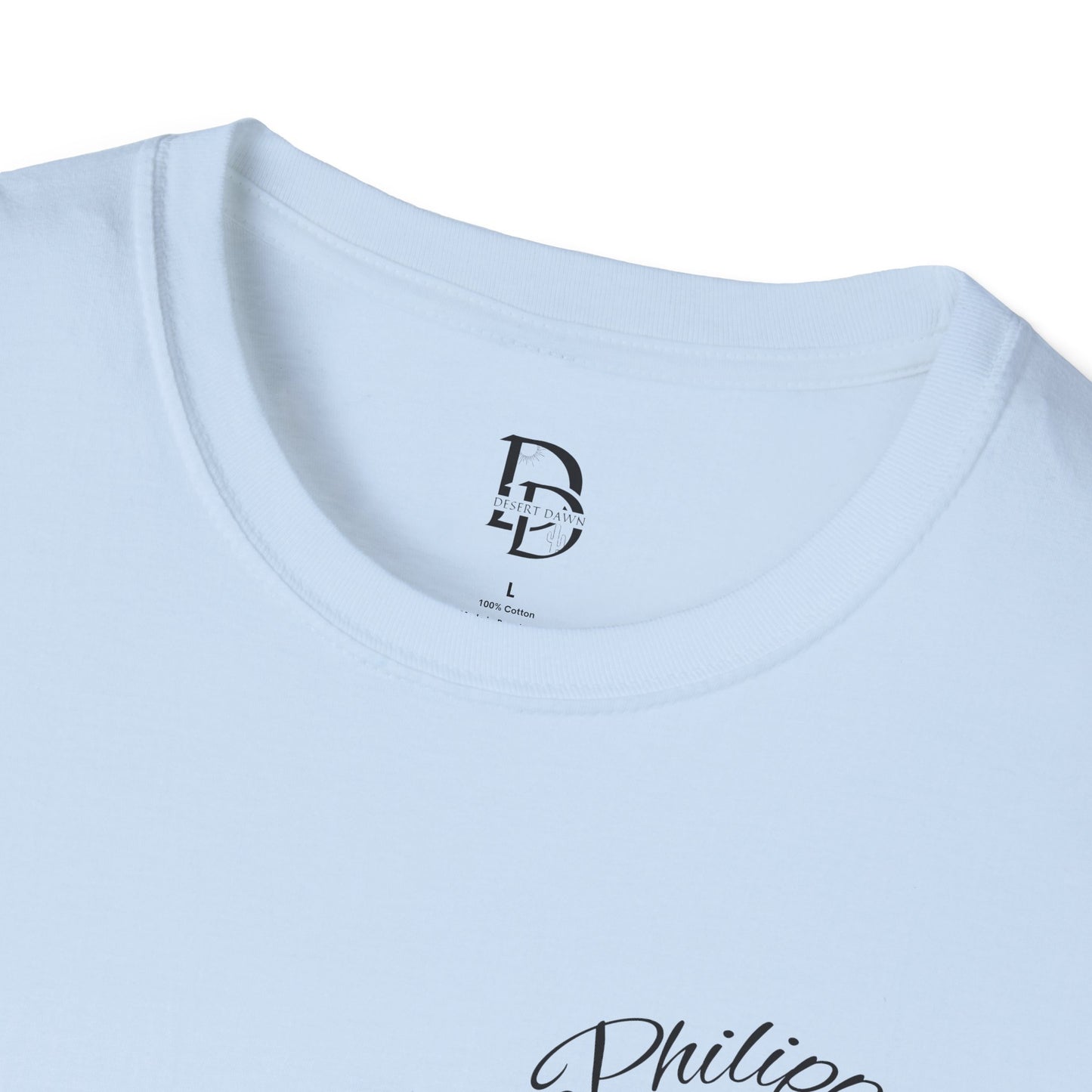 Inspirational Lion Tee | Unisex Softstyle T-Shirt, Christian Apparel, Philippians 4:13