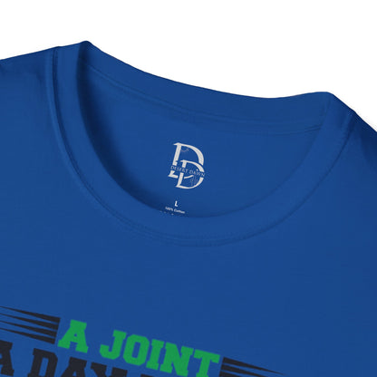 Marijuana Humor T-Shirt - A Joint a Day Keeps the Bad Mood Away