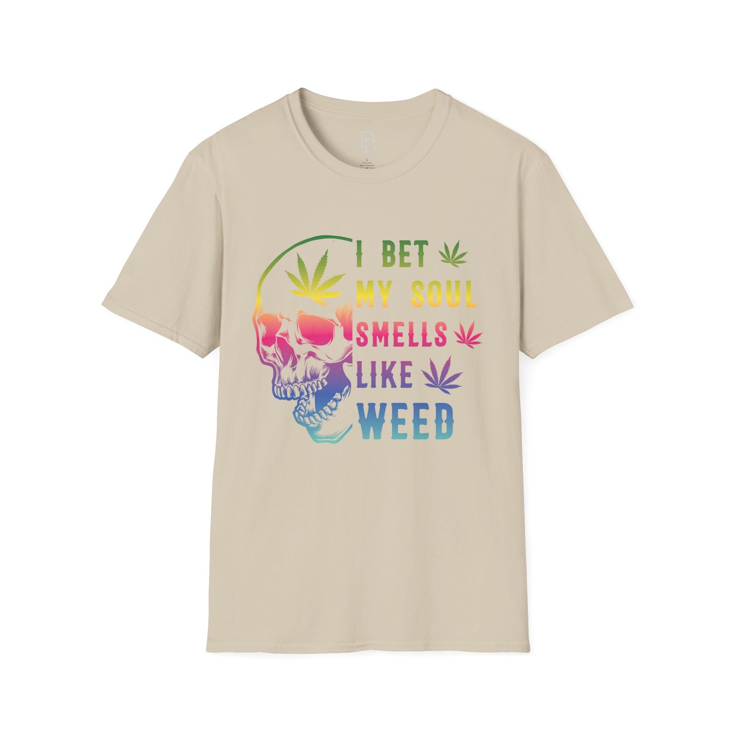 Colorful Skull Weed Unisex T-Shirt