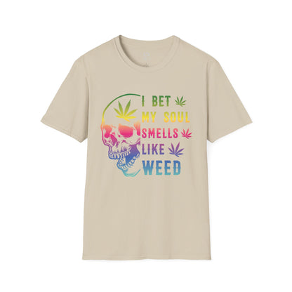 Colorful Skull Weed Unisex T-Shirt