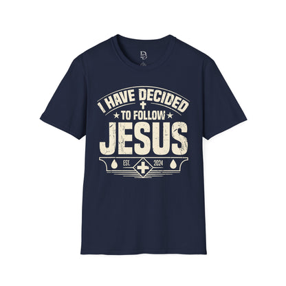 Faith Inspirational T-Shirt - 'I Have Decided to Follow Jesus', Unisex Tee