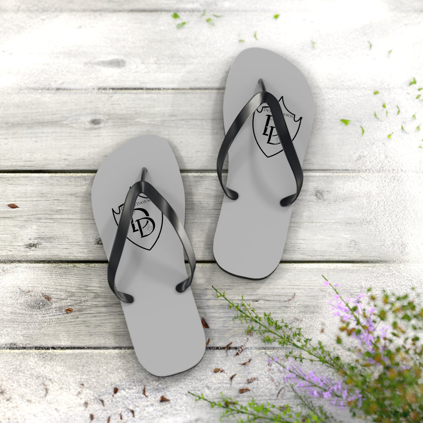 Desert Dawn Shield Logo Flip Flops