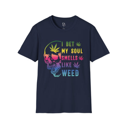 Colorful Skull Weed Unisex T-Shirt