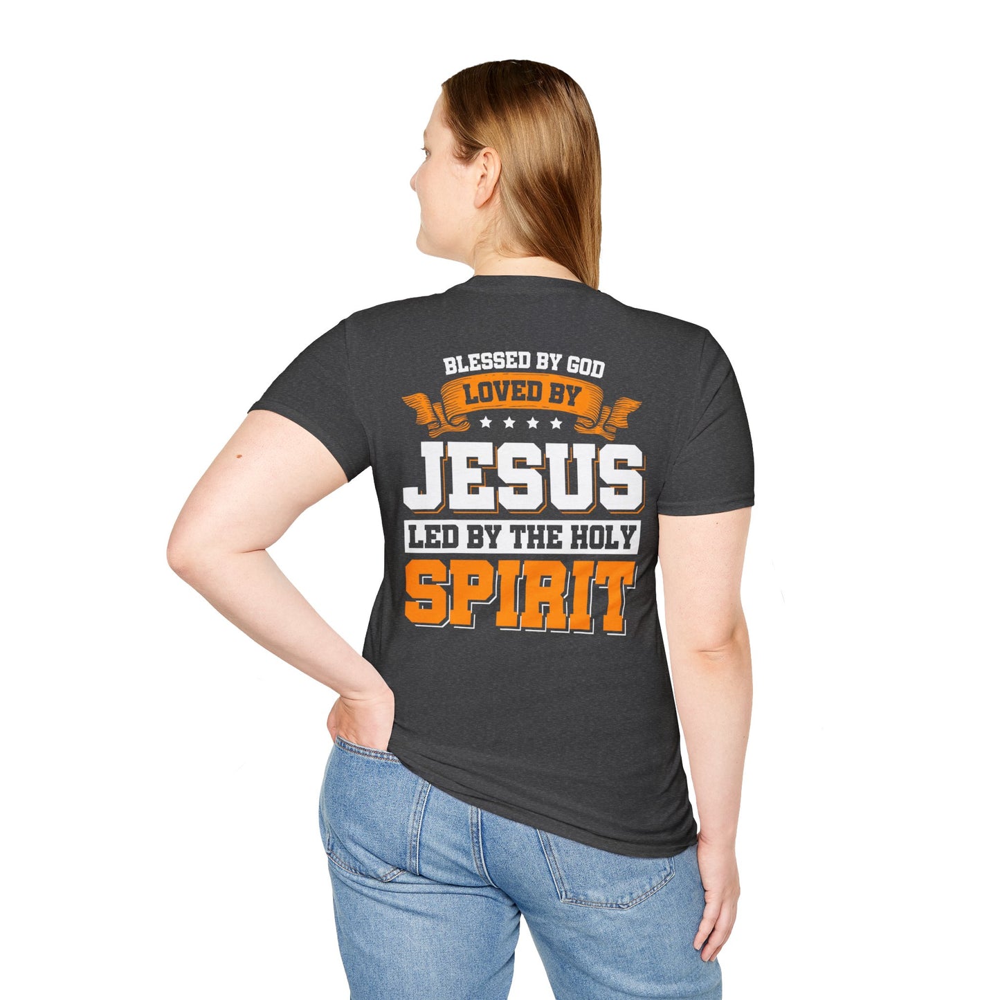 Christian T-Shirt Blessed loved and led