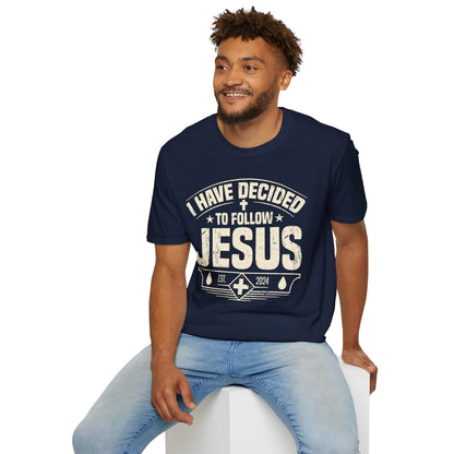 Faith Inspirational T-Shirt - 'I Have Decided to Follow Jesus', Unisex Tee