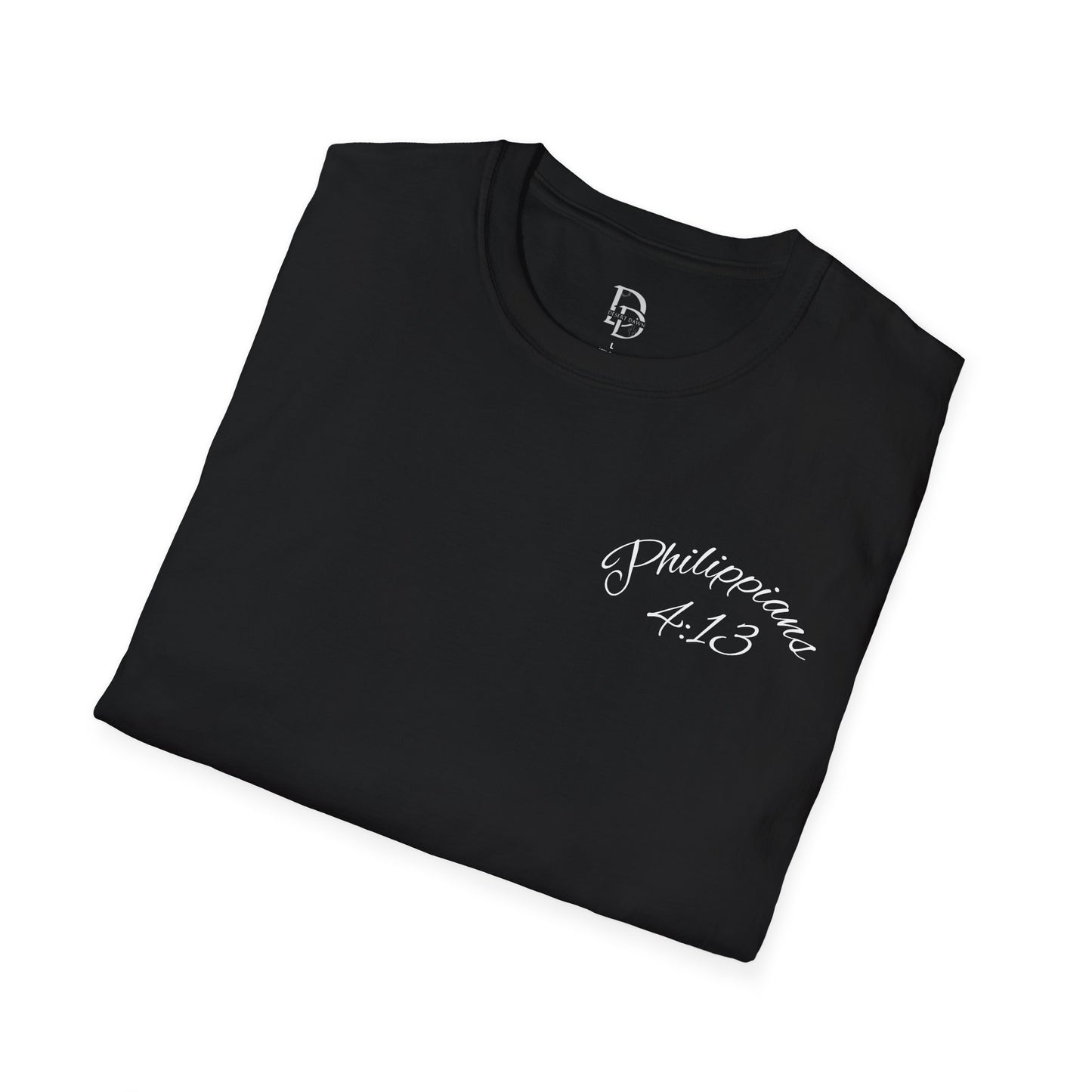 Inspirational Lion Tee | Unisex Softstyle T-Shirt, Christian Apparel, Philippians 4:13