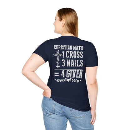 Christian Math Unisex T-Shirt - Faith Shirt, Religious Tee, Inspirational Gift