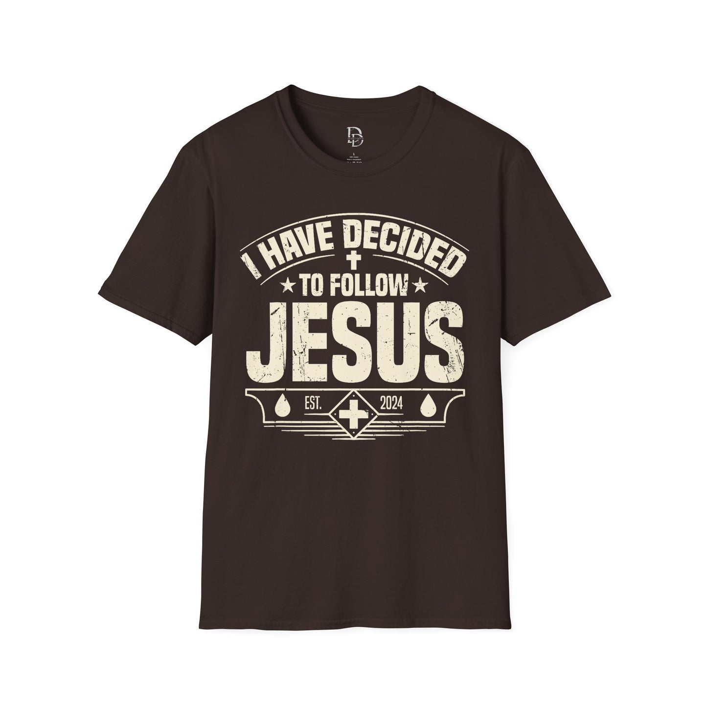Faith Inspirational T-Shirt - 'I Have Decided to Follow Jesus', Unisex Tee