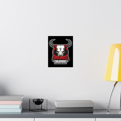 Savage Drumming Matte Vertical Poster