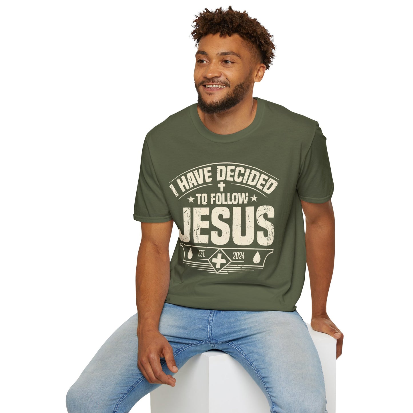 Faith Inspirational T-Shirt - 'I Have Decided to Follow Jesus', Unisex Tee