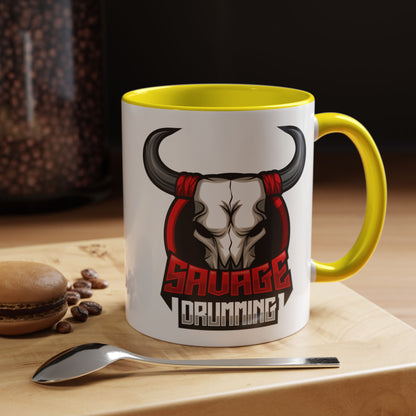 Savage Drumming Accent Coffee Mug | 11 & 15oz |