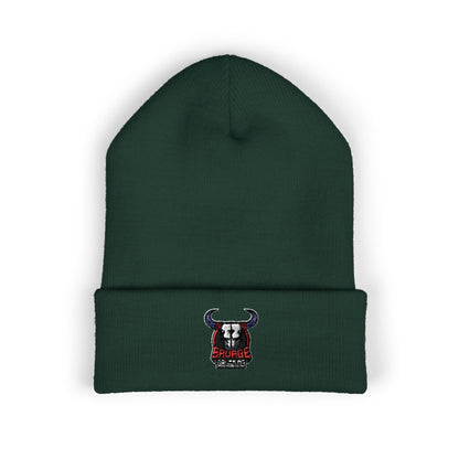 Embroidered Savage Drumming Cuffed Beanie