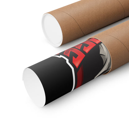Savage Drumming Matte Vertical Poster