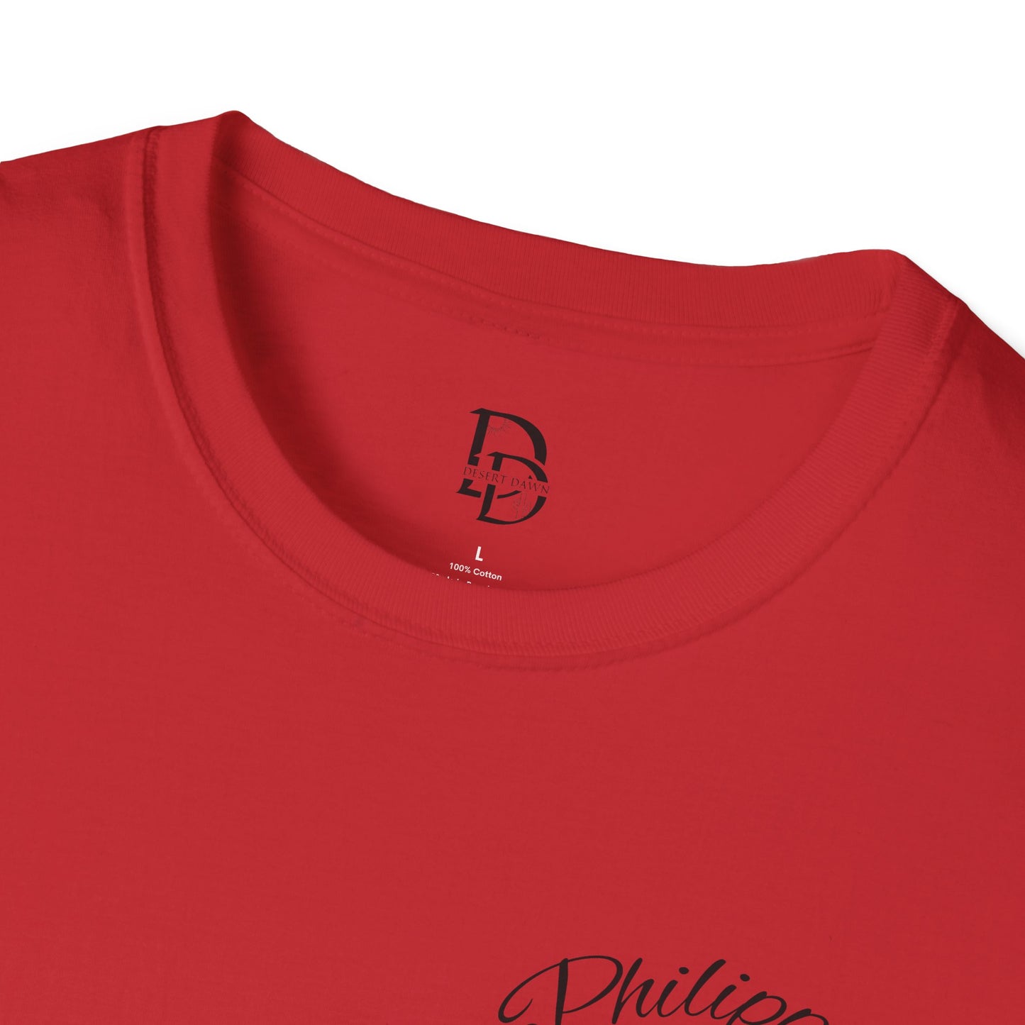 Inspirational Lion Tee | Unisex Softstyle T-Shirt, Christian Apparel, Philippians 4:13