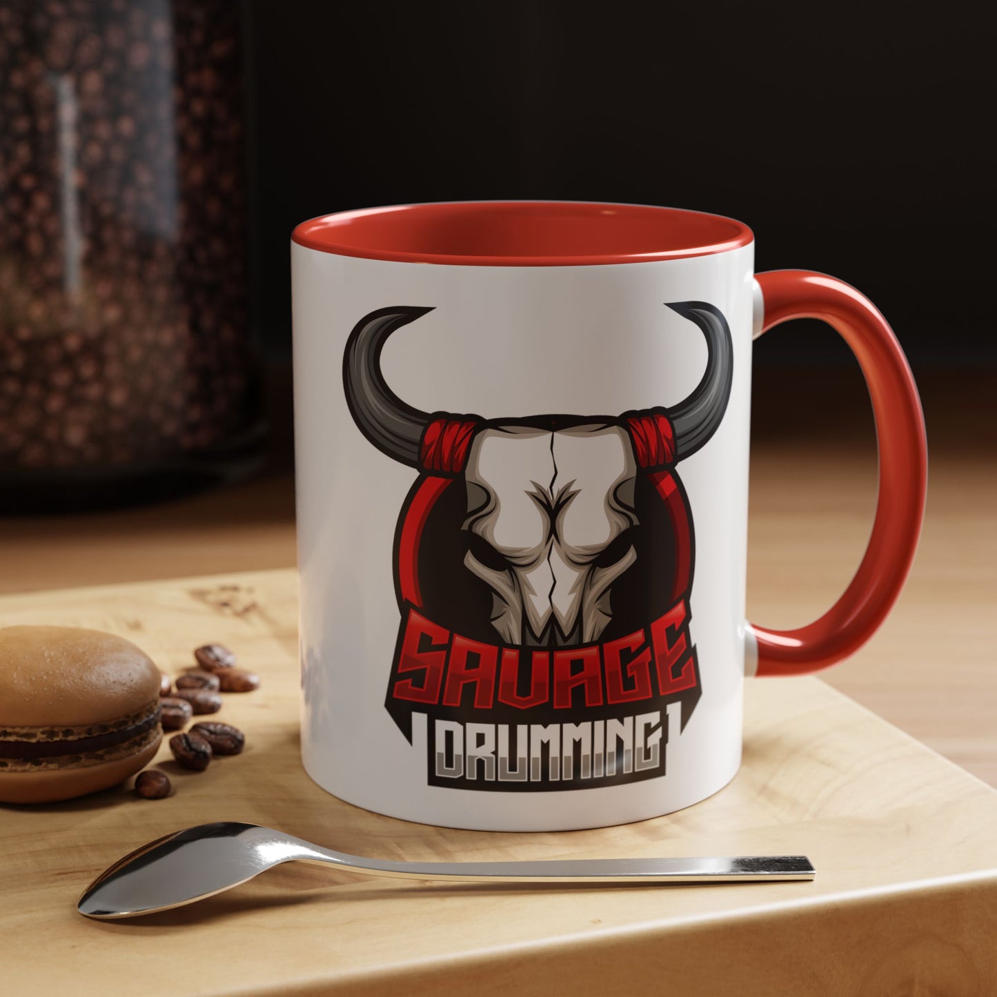 Savage Drumming Accent Coffee Mug | 11 & 15oz |