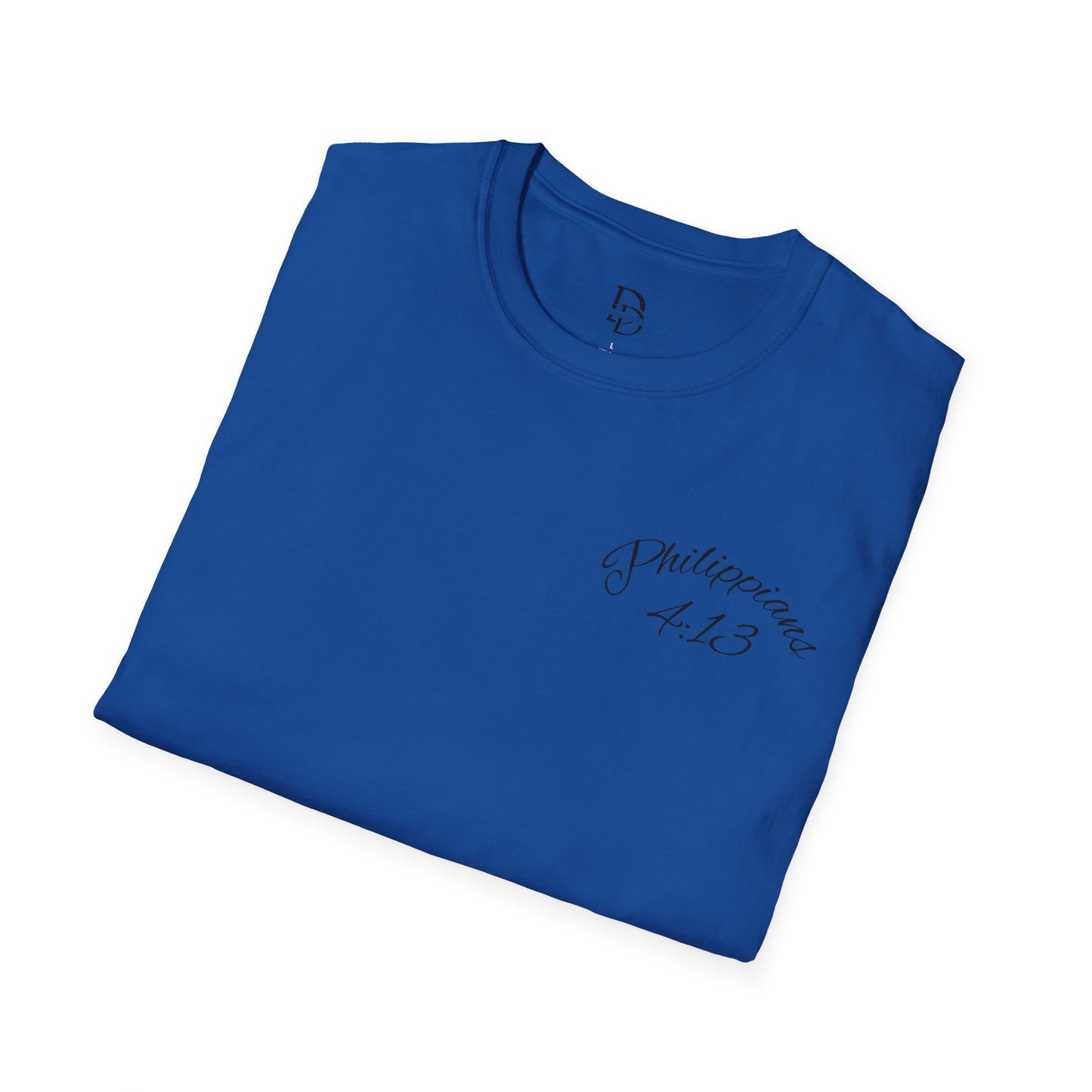 Inspirational Lion Tee | Unisex Softstyle T-Shirt, Christian Apparel, Philippians 4:13
