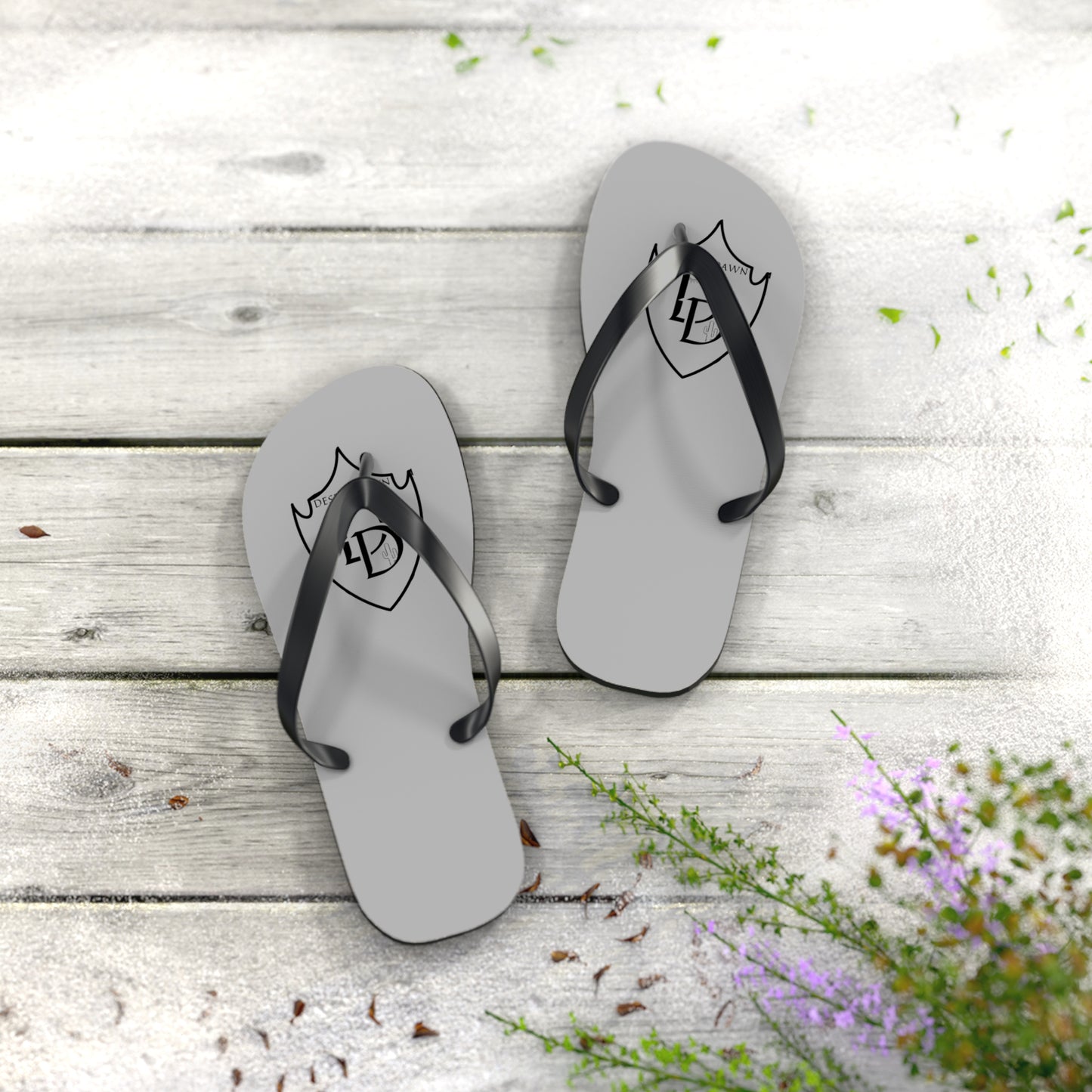 Desert Dawn Shield Logo Flip Flops