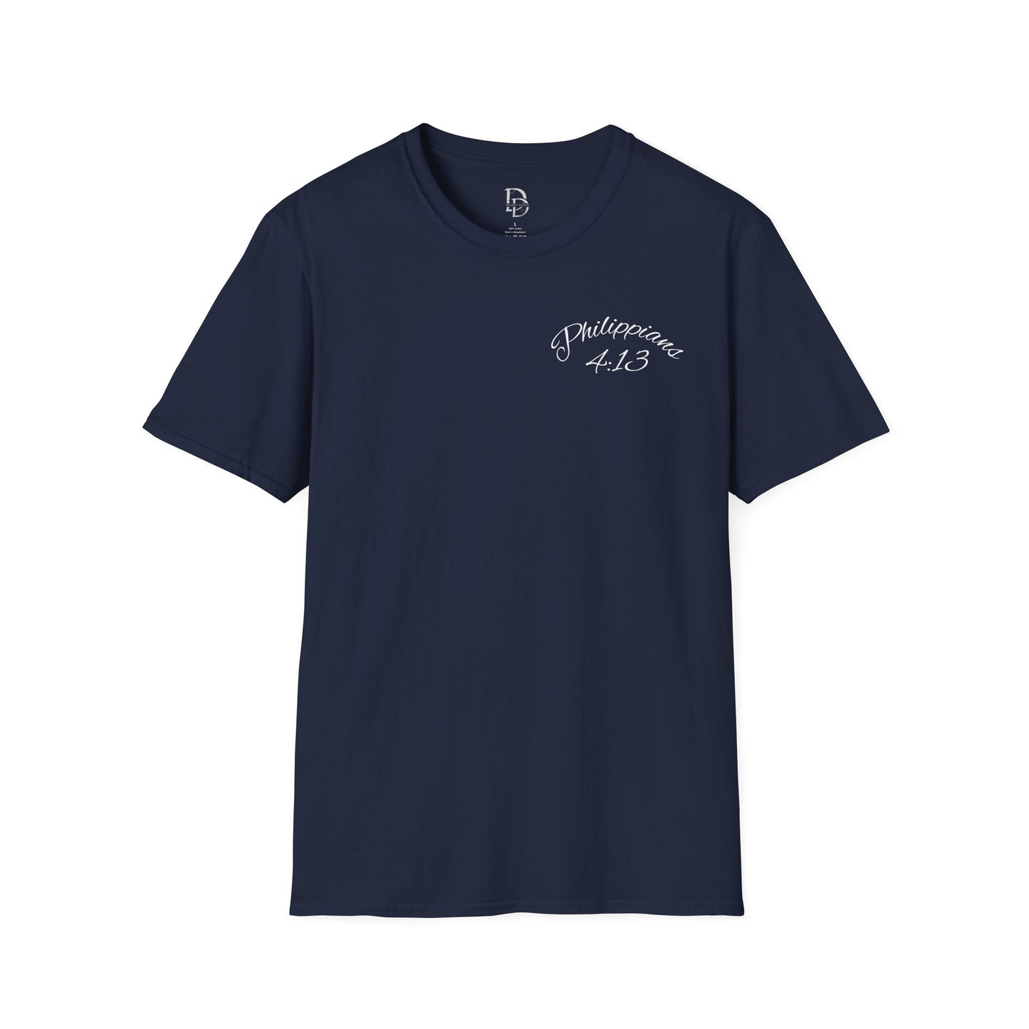 Inspirational Lion Tee | Unisex Softstyle T-Shirt, Christian Apparel, Philippians 4:13