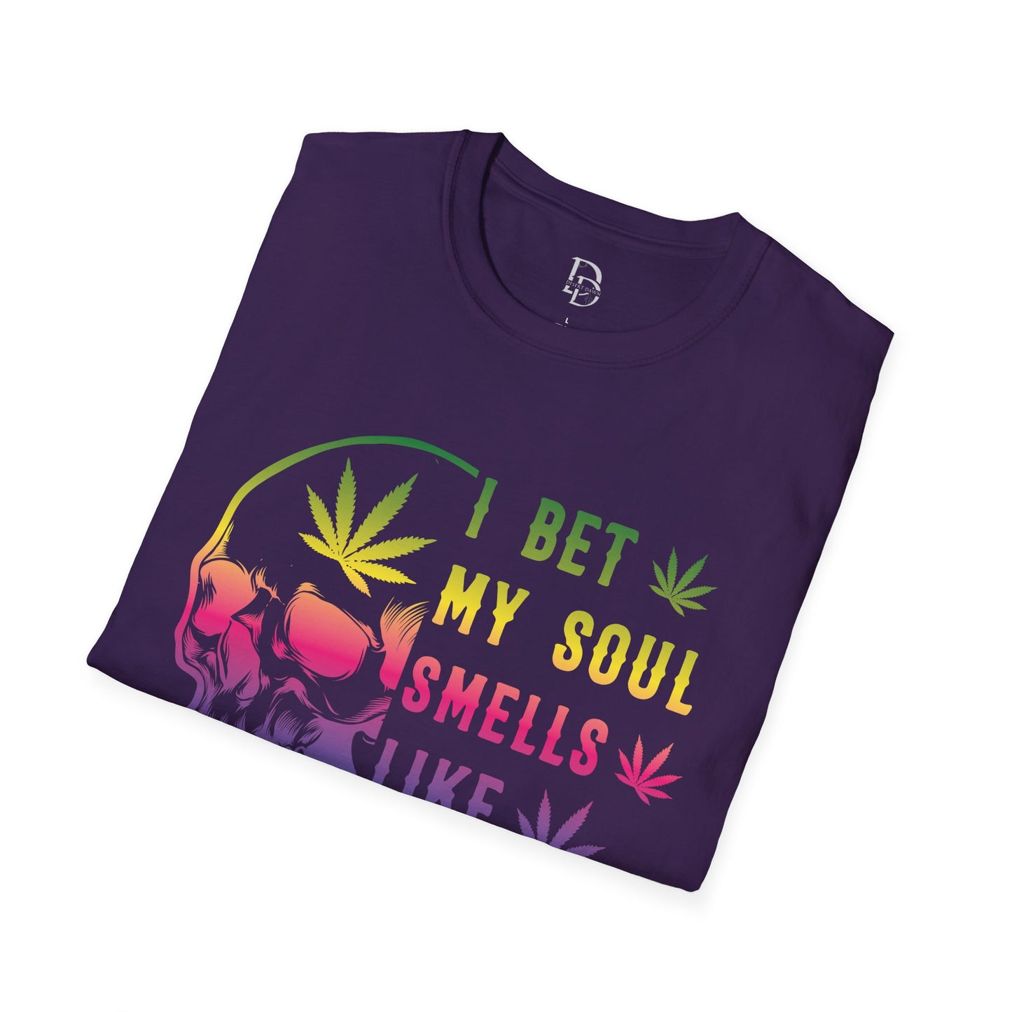 Colorful Skull Weed Unisex T-Shirt