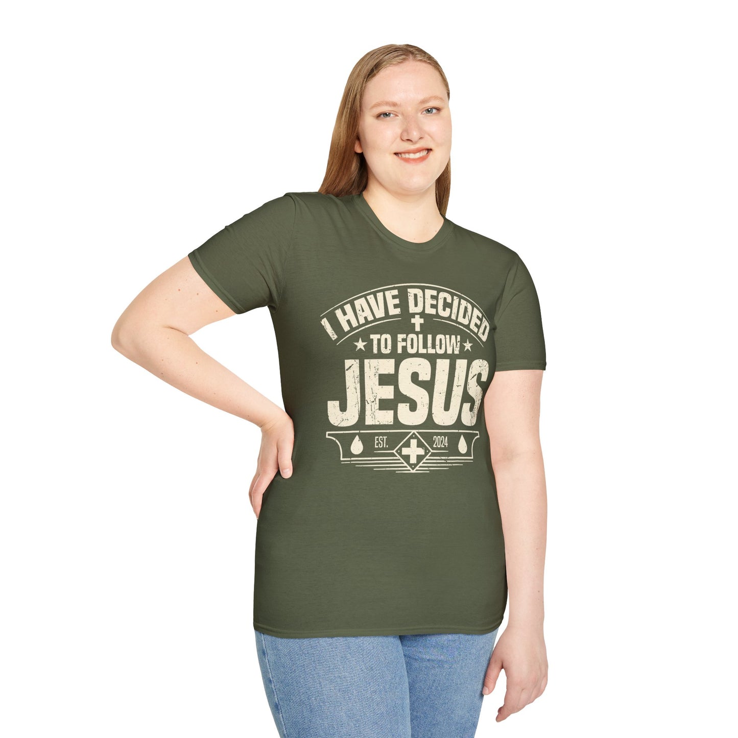 Faith Inspirational T-Shirt - 'I Have Decided to Follow Jesus', Unisex Tee
