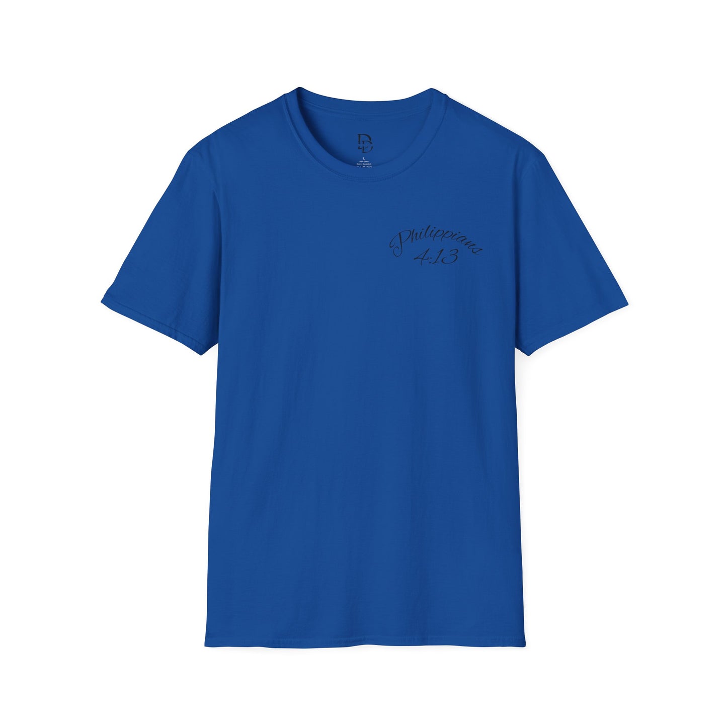 Inspirational Lion Tee | Unisex Softstyle T-Shirt, Christian Apparel, Philippians 4:13