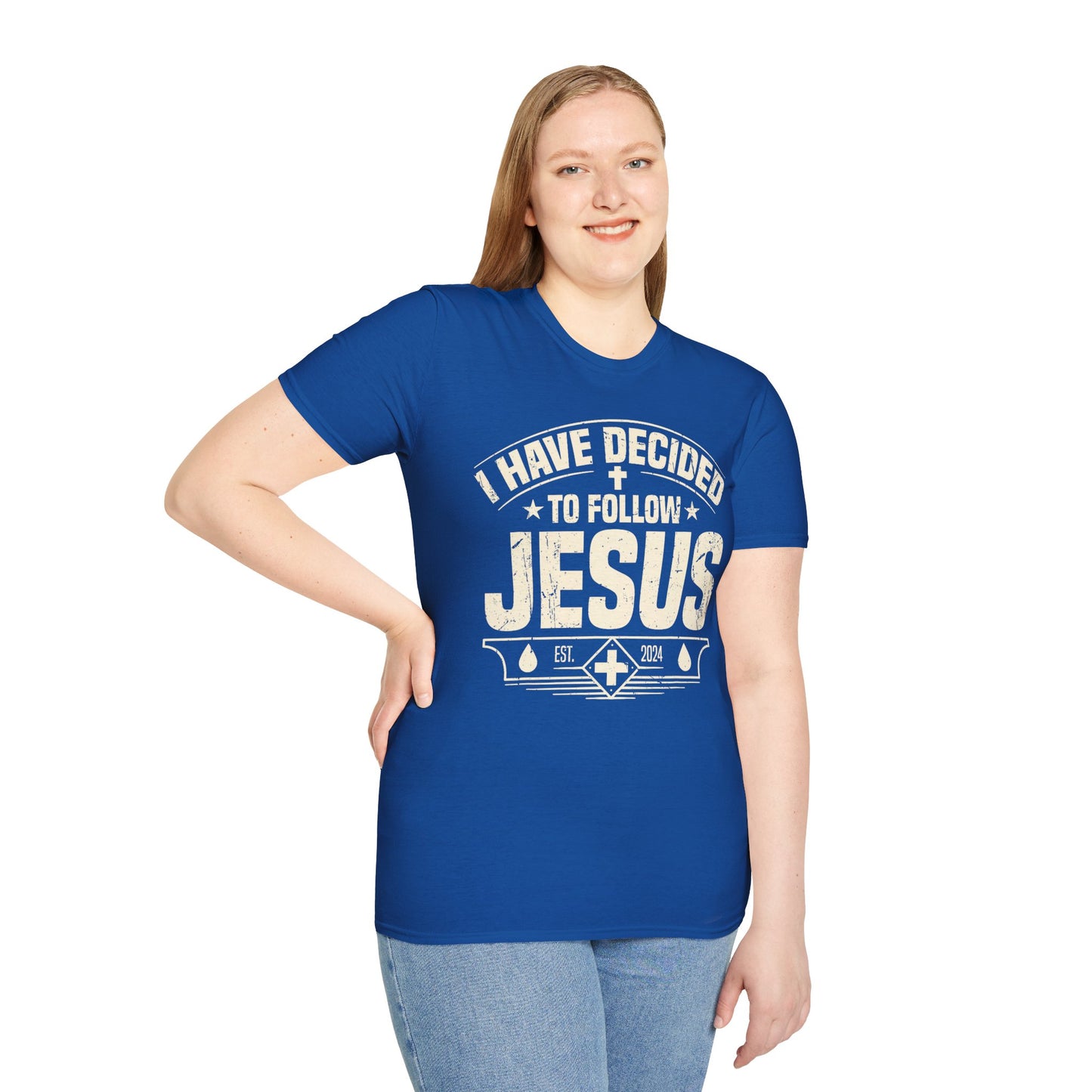 Faith Inspirational T-Shirt - 'I Have Decided to Follow Jesus', Unisex Tee