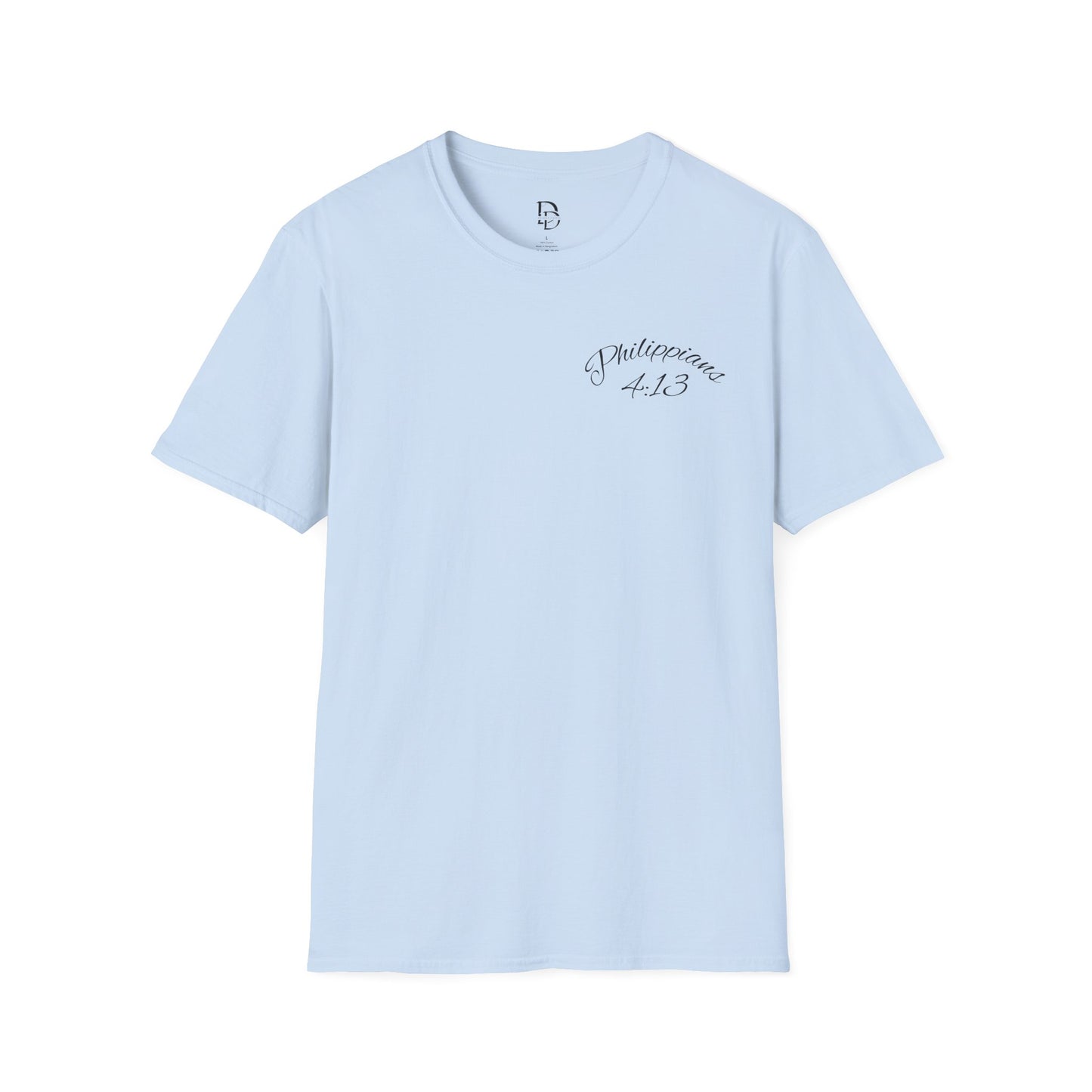 Inspirational Lion Tee | Unisex Softstyle T-Shirt, Christian Apparel, Philippians 4:13