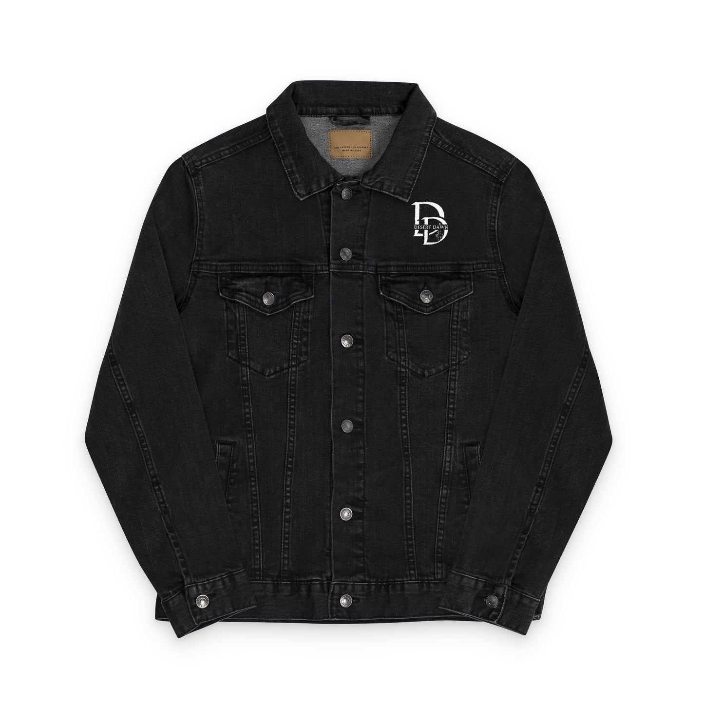 Embroidered Desert Dawn Denim Jacket