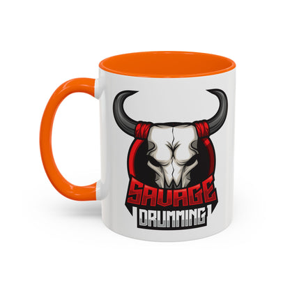 Savage Drumming Accent Coffee Mug | 11 & 15oz |