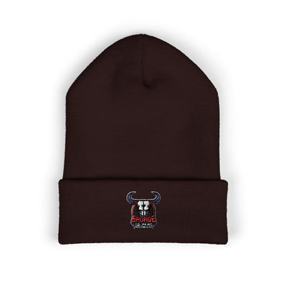 Embroidered Savage Drumming Cuffed Beanie