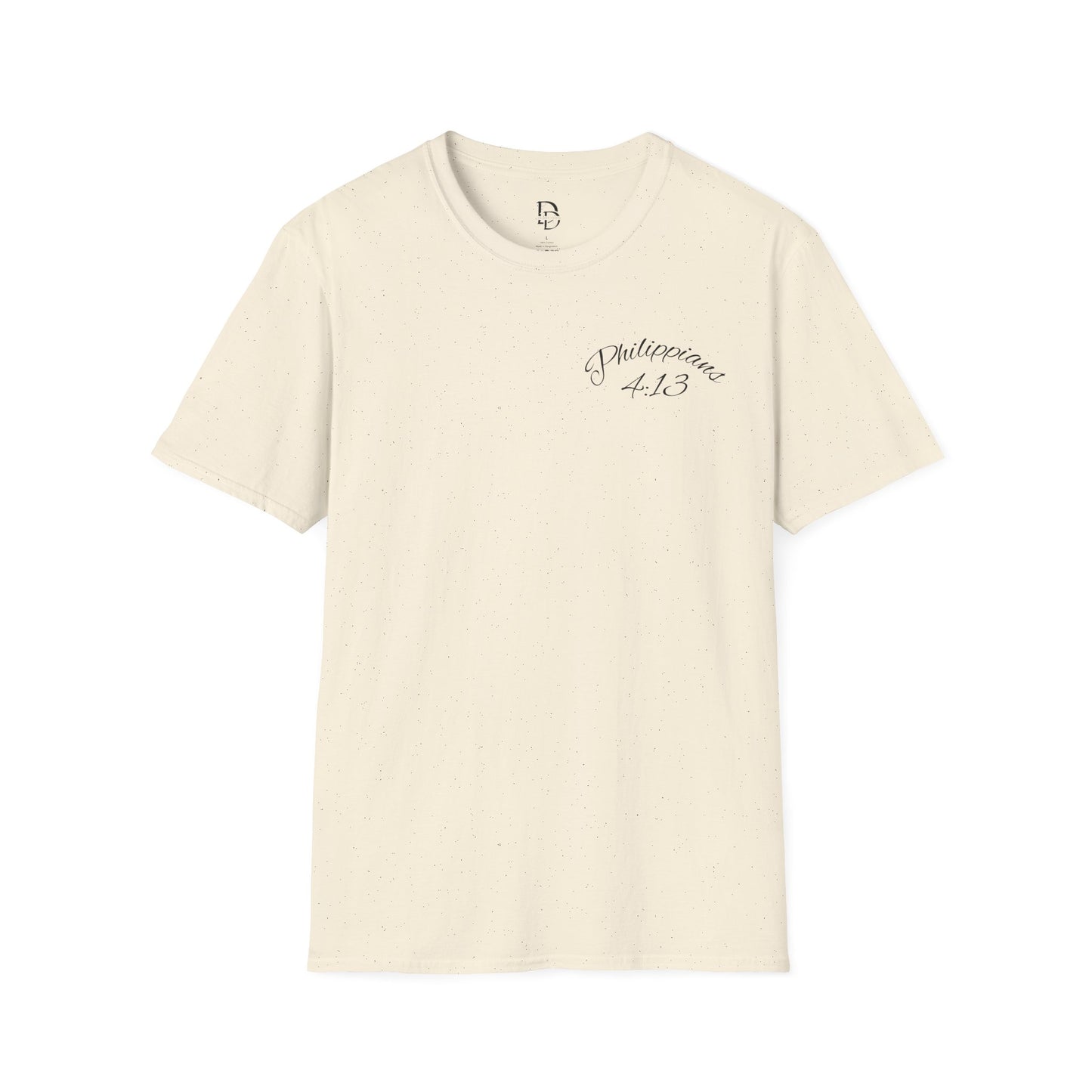 Inspirational Lion Tee | Unisex Softstyle T-Shirt, Christian Apparel, Philippians 4:13