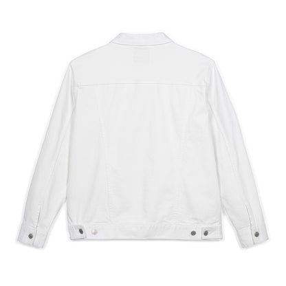 Embroidered Desert Dawn Royal Denim Jacket