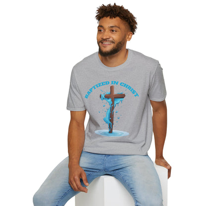 Christian Faith Unisex T-Shirt - Baptized in Christ Religious Apparel