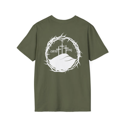 Faith-Inspired Unisex T-Shirt - Christ & King W/Thorn Crown Tee