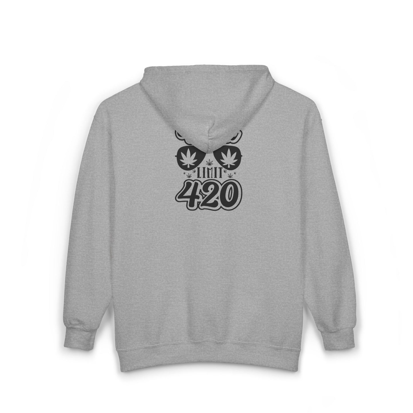 Weed limit 420 Unisex Zip Hoodie - Cannabis Lovers Cozy Apparel