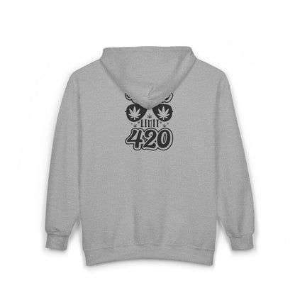 Weed limit 420 Unisex Zip Hoodie - Cannabis Lovers Cozy Apparel
