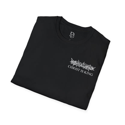Christ is King Graphic Tee - Unisex Softstyle T-Shirt, Faith-Based Christian Gift