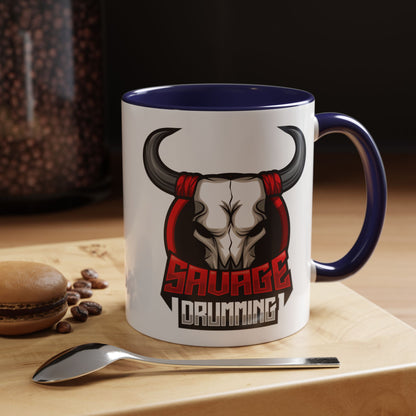 Savage Drumming Accent Coffee Mug | 11 & 15oz |
