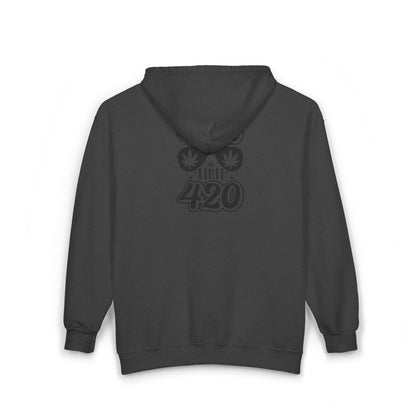 Weed limit 420 Unisex Zip Hoodie - Cannabis Lovers Cozy Apparel