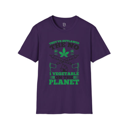 Funny Outlawed Weed Unisex T-Shirt