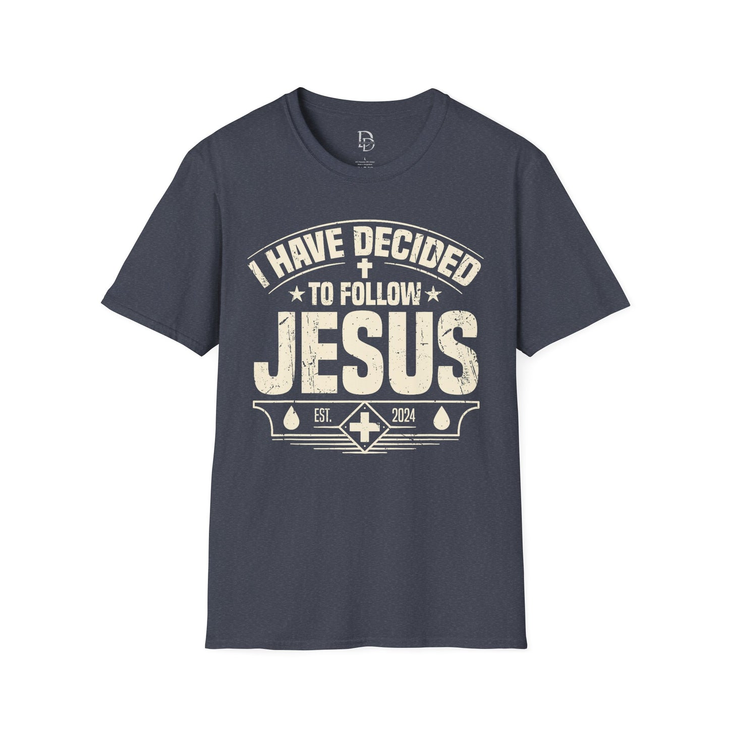 Faith Inspirational T-Shirt - 'I Have Decided to Follow Jesus', Unisex Tee