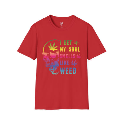 Colorful Skull Weed Unisex T-Shirt