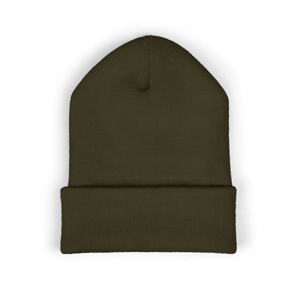 Embroidered Savage Drumming Cuffed Beanie
