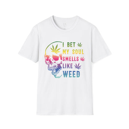 Colorful Skull Weed Unisex T-Shirt