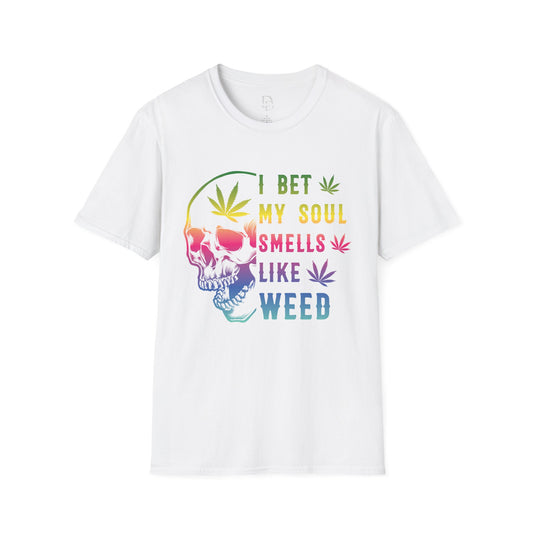 Colorful Skull Weed Unisex T-Shirt
